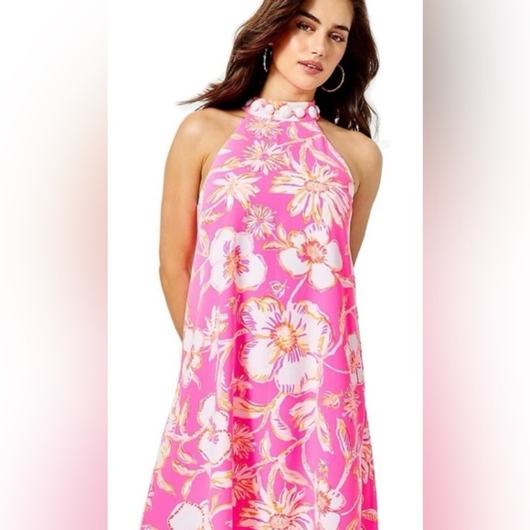 Lilly Pulitzer Dresses & Skirts - NWT Lilly Pulitzer Women’s Pink Beachy Alli Dress Size XS sku#117